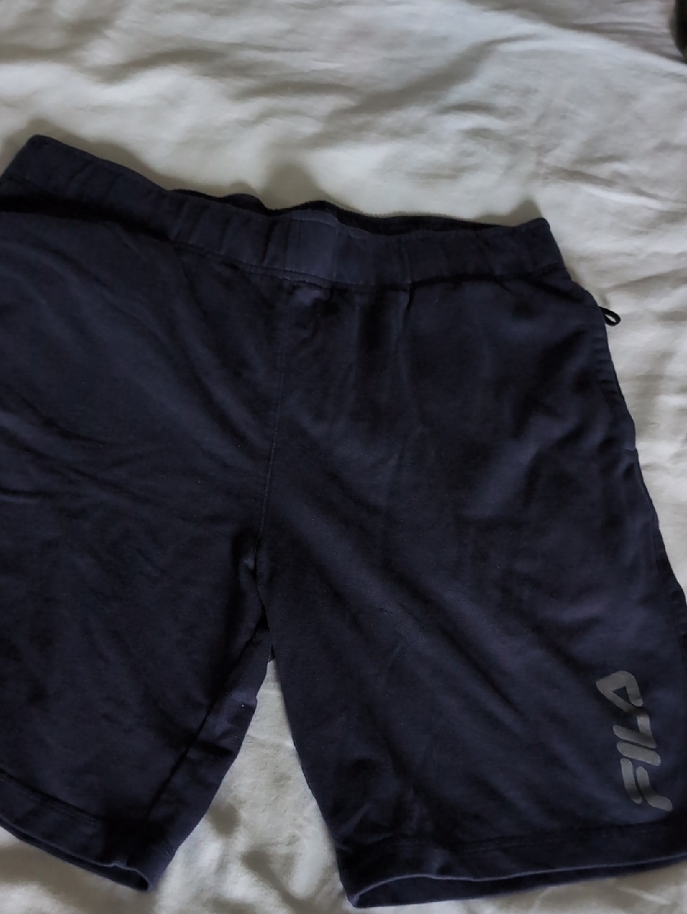Fila Navy Athletic Shorts with Logo